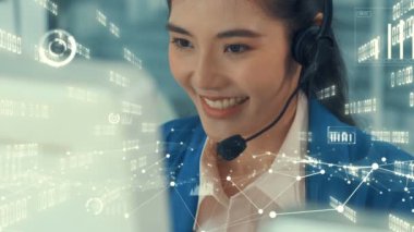 Müşteri desteği çağrı merkezi kıskanç grafik ile veri sağlar