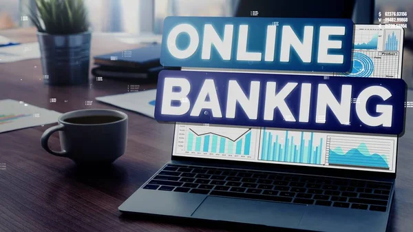 Online Banking για την τεχνολογία ψηφιακού χρήματος — Φωτογραφία Αρχείου