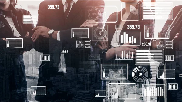 Konceptuel forretningstavle til analyse af finansielle data - Stock-foto