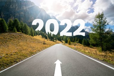 2022 Yeni Yıl Yolculuğu ve Gelecek Vizyon Konsepti