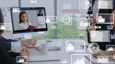 Şirket personeli toplantısındaki iş adamlarının yaratıcı görüntüsü