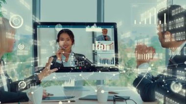 Şirket personeli toplantısındaki iş adamlarının yaratıcı görüntüsü