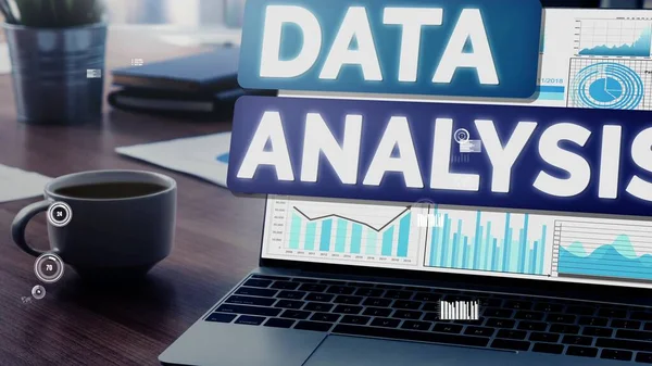 Dataanalys för företag och finans konceptuell — Stockfoto