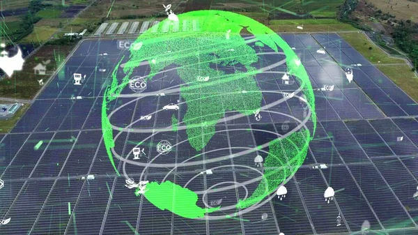 Tecnología de conservación ambiental y enfoque global sostenible ESG — Foto de Stock