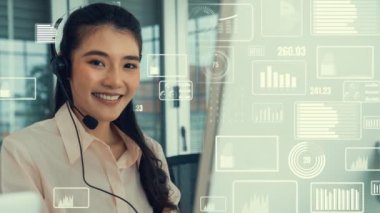 Müşteri desteği çağrı merkezi kıskanç grafik ile veri sağlar