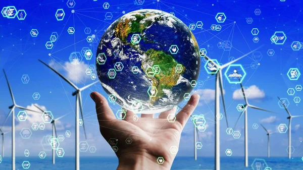 지속 가능 한 환경 보호 및 지속 가능 한 ESG 개발 — 스톡 사진