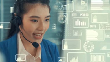 Müşteri desteği çağrı merkezi kıskanç grafik ile veri sağlar