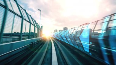 Siber küresel iletişim ve kodlama kavramında yolda dijital veri akışı