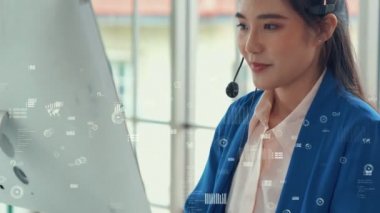 Müşteri desteği çağrı merkezi kıskanç grafik ile veri sağlar