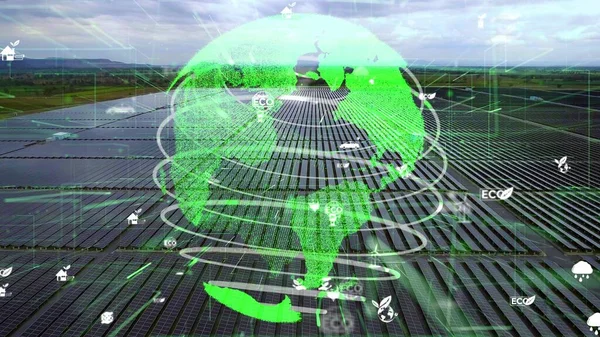 Tecnologie di conservazione ambientale e approccio globale sostenibile ESG — Foto Stock