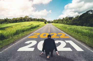2022 Yeni Yıl Yolculuğu ve Gelecek Vizyon Konsepti