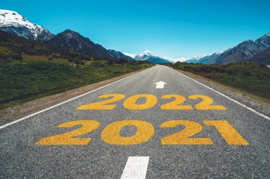 2022 Yeni Yıl Yolculuğu ve Gelecek Vizyon Konsepti