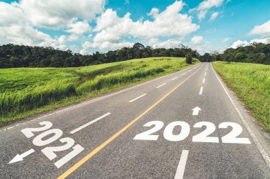 2022 Yeni Yıl Yolculuğu ve Gelecek Vizyon Konsepti