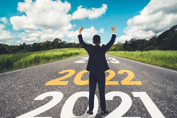 The 2022 New Year journey and future vision concept