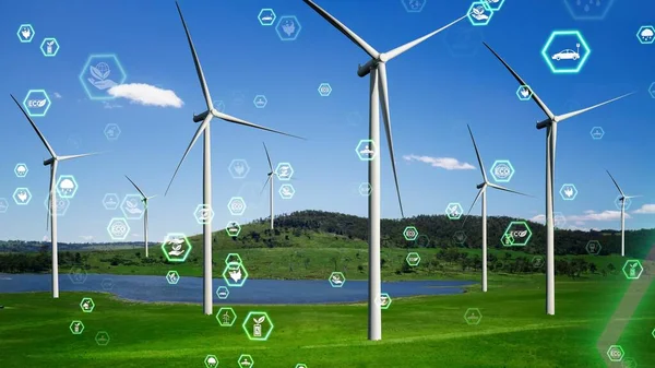 Технологія збереження навколишнього середовища та наближення до глобальної стійкої ESG — стокове фото