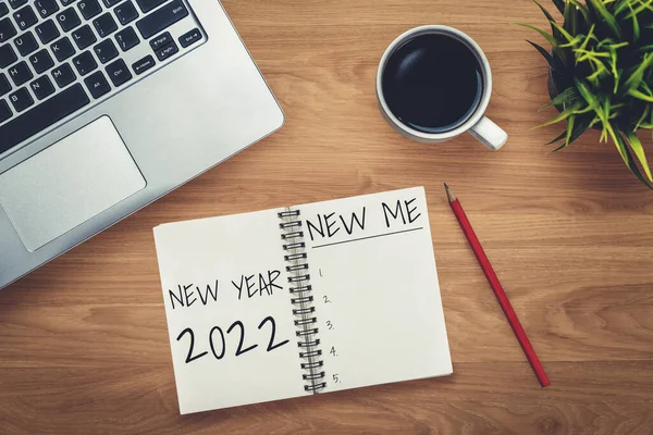 2022 Happy New Year Resolution Goal List and Planans Setting — Stock fotografie