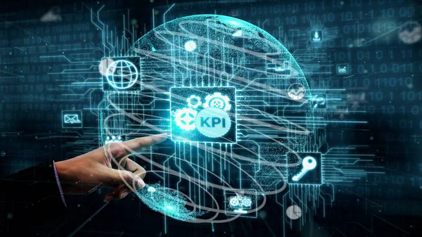 KPI Indicador de rendimiento clave para el negocio conceptual —  Fotos de Stock