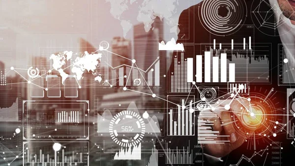 Big Data Technology for Business Finance conceptual . — Foto de Stock