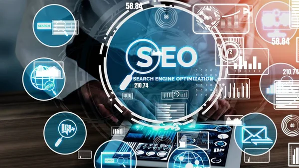 SEO Search Engine Optimización de negocio conceptual — Foto de Stock