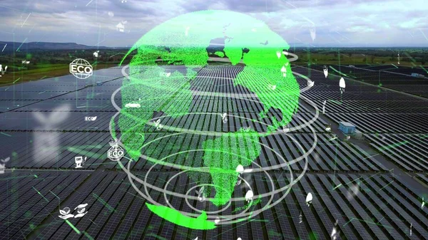 Tecnología de conservación ambiental y enfoque global sostenible ESG — Foto de Stock
