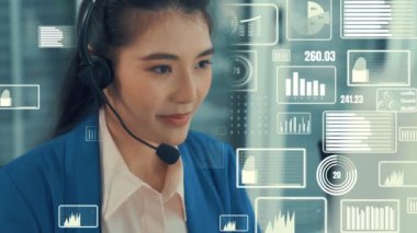 Müşteri desteği çağrı merkezi kıskanç grafik ile veri sağlar