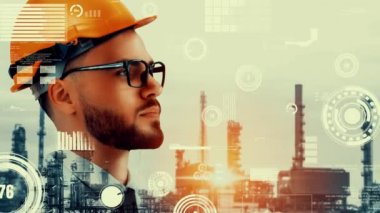 Geleceğin fabrikası ve yaratıcı enerji endüstrisi konsepti
