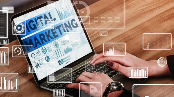 Marketing di Digital Technology Business concettuale — Foto Stock