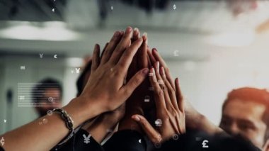 Kurumsal personel toplantısında iş adamlarının kavramsal vizyonu