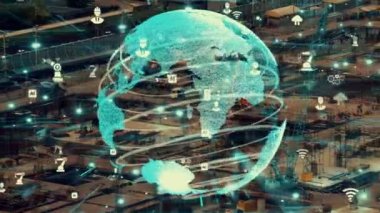 İnşaat alanı üzerinde değişiklik grafikli inşaat teknolojisi kavramı