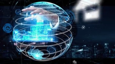 İnternet Ağı kavramsal 5G İletişim Teknolojisi