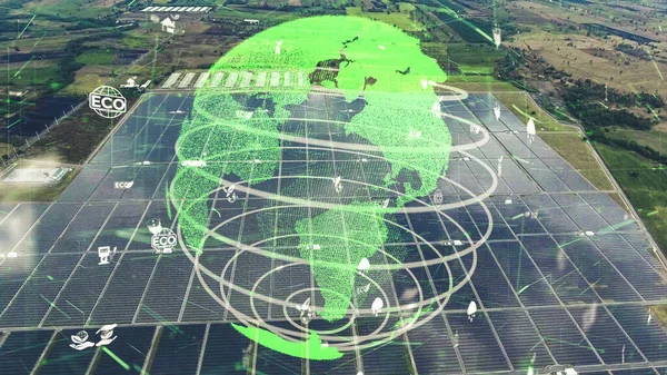 Tecnología de conservación ambiental y enfoque global sostenible ESG — Foto de Stock