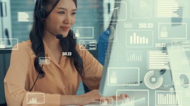 Müşteri desteği çağrı merkezi kıskanç grafik ile veri sağlar