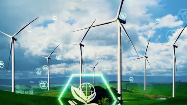 Çevresel koruma teknolojisi ve küresel sürdürülebilir ESG 'ye yaklaşıyor — Stok video