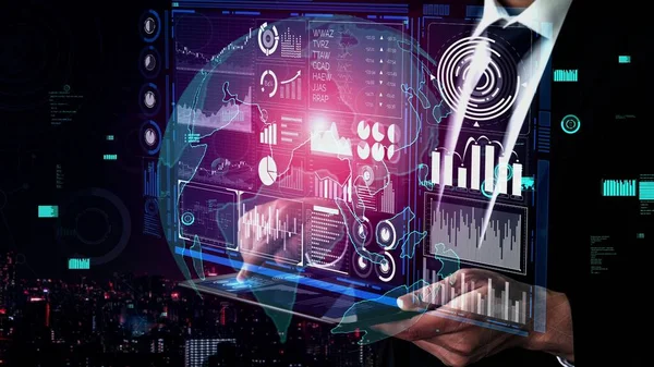 Big Data Technology for Business Finance conceptual. —  Fotos de Stock