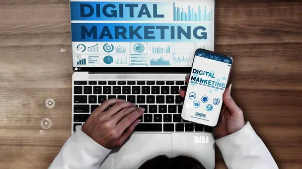 Marketing di Digital Technology Business concettuale — Foto Stock