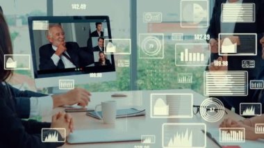 Şirket personeli toplantısındaki iş adamlarının yaratıcı görüntüsü