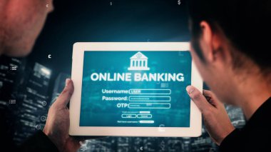 Dijital Para Teknolojisi Çevrimiçi Bankacılık Konsepti