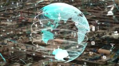 İnşaat alanı üzerinde değişiklik grafikli inşaat teknolojisi kavramı