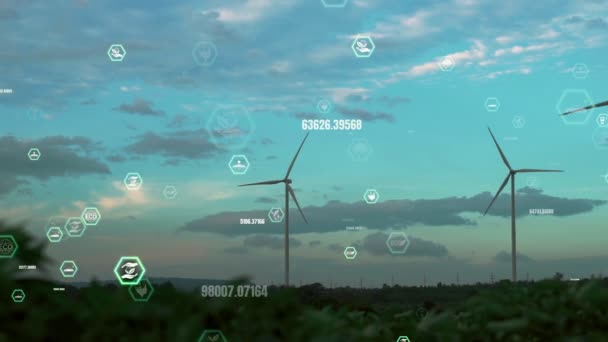 Tecnologia de conservação ambiental e abordagem global sustentável ESG — Vídeo de Stock