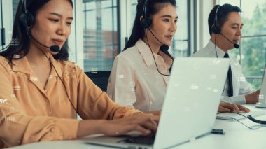 Müşteri desteği çağrı merkezi kıskanç grafik ile veri sağlar