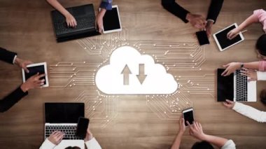 Kurnaz iş ağı için bulut hesaplama teknolojisi ve çevrimiçi veri depolama