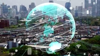 İnşaat alanı üzerinde değişiklik grafikli inşaat teknolojisi kavramı