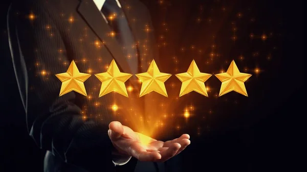 Customer review satisfaction feedback survey data for shrewd business — Φωτογραφία Αρχείου