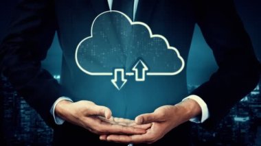 Kurnaz iş ağı için bulut hesaplama teknolojisi ve çevrimiçi veri depolama