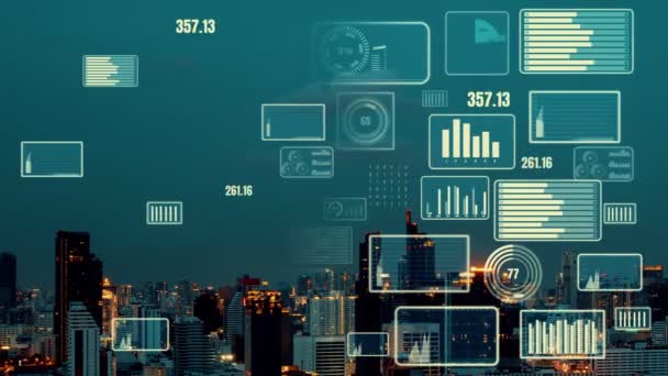 미래의 변화를 보여 주는 기업 데이터 분석 인터페이스 — 비디오