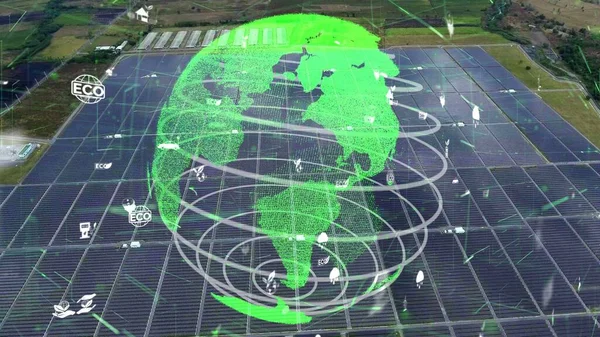 Tecnología de conservación ambiental y enfoque global sostenible ESG — Foto de Stock