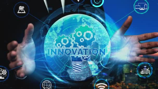 Konzeptionelle Innovationstechnologie für die Unternehmensfinanzierung — Stockvideo