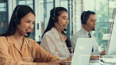 Müşteri desteği çağrı merkezi kıskanç grafik ile veri sağlar