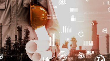 Geleceğin fabrikası ve yaratıcı enerji endüstrisi konsepti