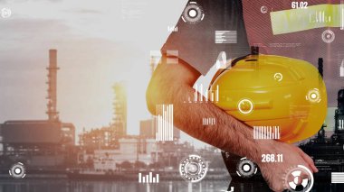 Geleceğin fabrikası ve yaratıcı enerji endüstrisi konsepti